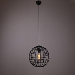 Mini luminária pendente esférica 1 luz de processamento de pintura