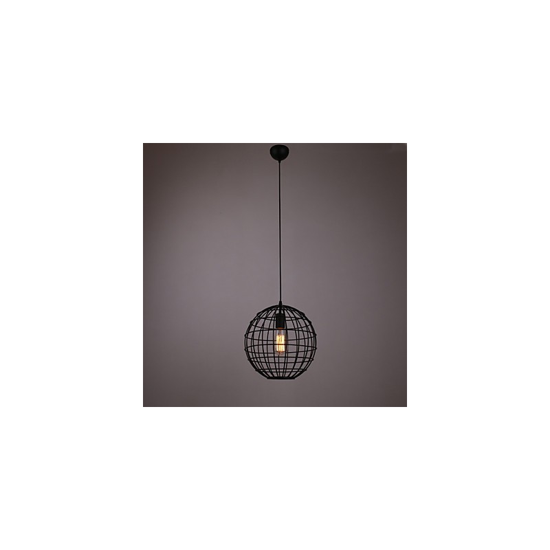 Mini luminária pendente esférica 1 luz de processamento de pintura