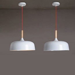 Luminária pendente de metal com pintura country