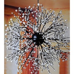 Pingente de estrela de vento industrial, roupa decorativa, fogos de artifício, luz de faísca