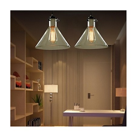 Luminária de vidro estilo americano retrô criativa de cabeça única Nordic Cafe Luminária de vidro estilo americano retrô criativa de cabeça única Nordic Cafe
