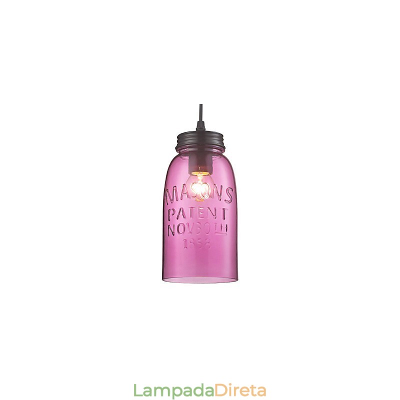 1 Luminária pendente de vidro moderna com design de bolha transparente