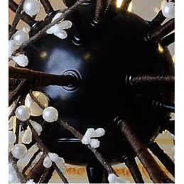 Pingente de estrela de vento industrial, roupa decorativa, fogos de artifício, luz de faísca