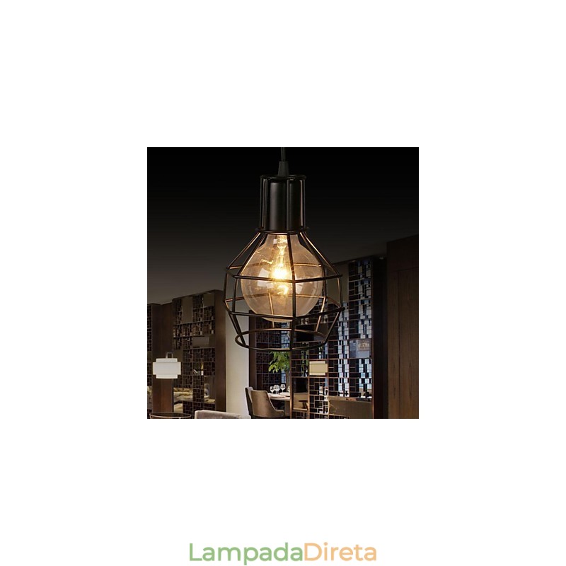 Luminárias pendentes 1 luz moderna simples artística