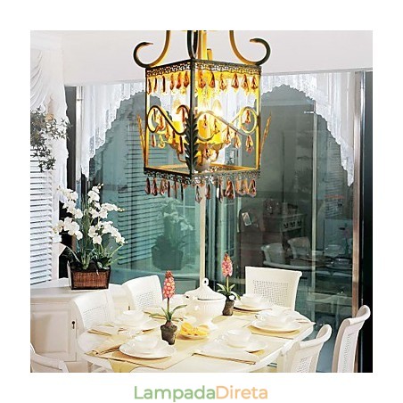 Lâmpada de concha retangular tipo rural da Europa, lâmpada de varanda, estilo americano Lâmpada de concha retangular tipo rural da Europa, lâmpada de varanda, estilo americano