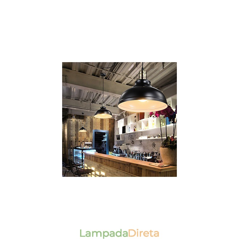 Luminárias pendentes estilo mini retrô metal
