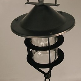 Luminária pendente de metal com pintura estilo retrô mini