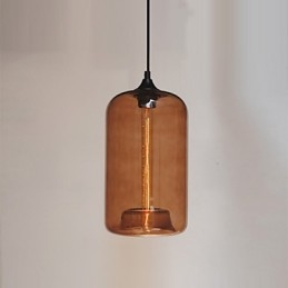 Pendente de design de garrafa 1 luz minimalista pintura de ferro