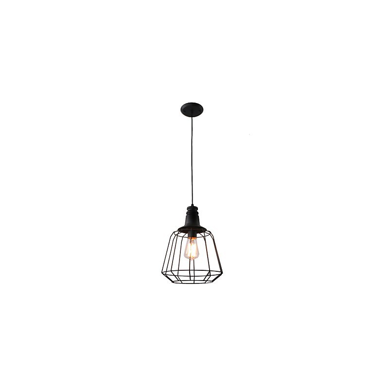 Rústico Lodge Retro Country Mini Estilo Pintura Metal Pendente Luz Garagem