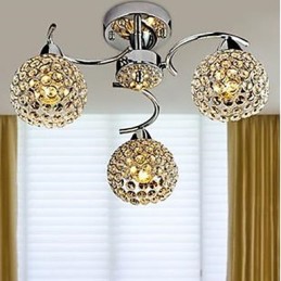 Dome Light de cristal moderno Absorver Dome Light Refeições Lustre Droplight Sentado
