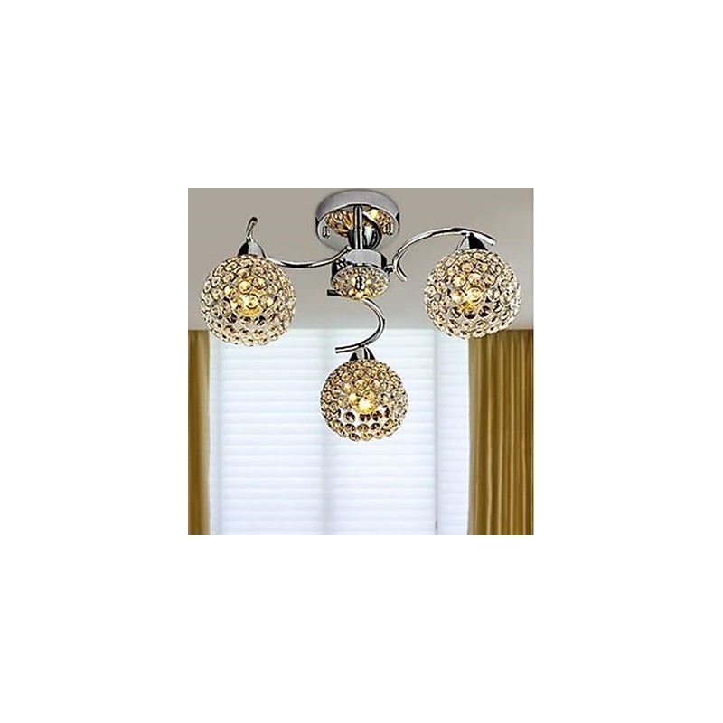 Dome Light de cristal moderno Absorver Dome Light Refeições Lustre Droplight Sentado