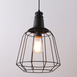 Rústico Lodge Retro Country Mini Estilo Pintura Metal Pendente Luz Garagem