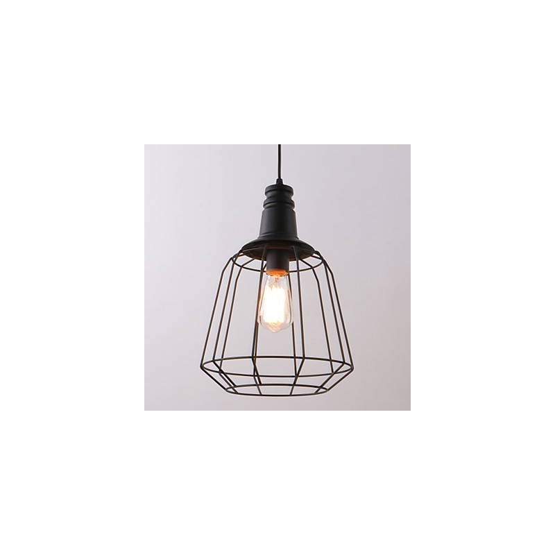 Rústico Lodge Retro Country Mini Estilo Pintura Metal Pendente Luz Garagem