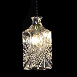 Luminária pendente de metal cristal contemporânea moderna