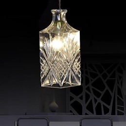 Luminária pendente de metal cristal contemporânea moderna