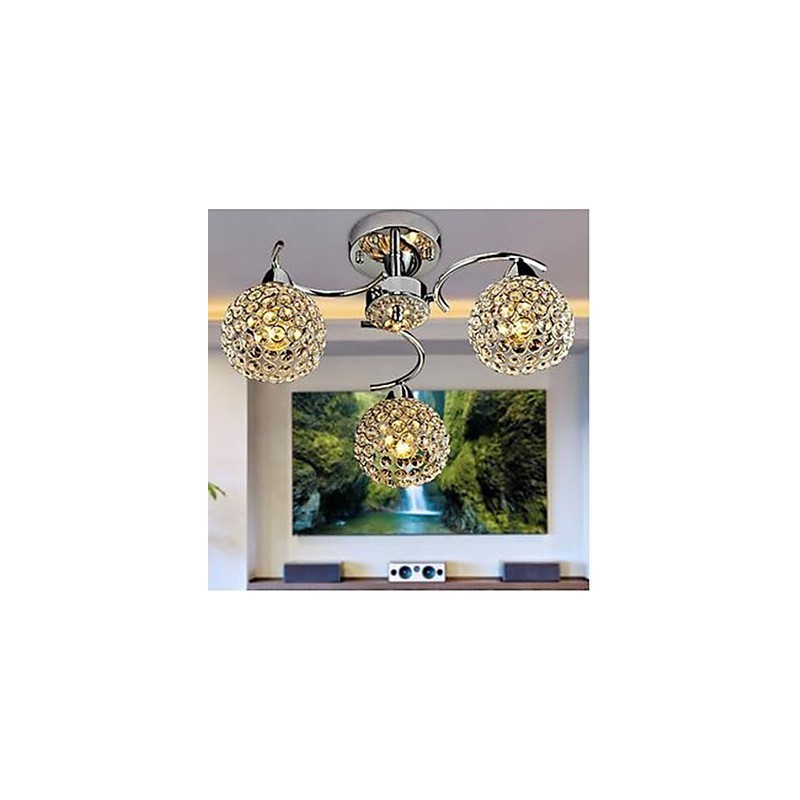Dome Light de cristal moderno Absorver Dome Light Refeições Lustre Droplight Sentado