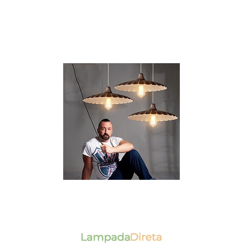 Luminárias pendentes estilo mini retrô metal