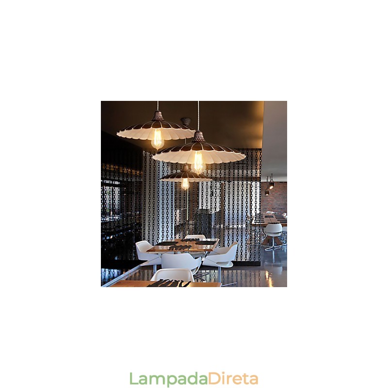 Luminárias pendentes estilo mini retrô metal