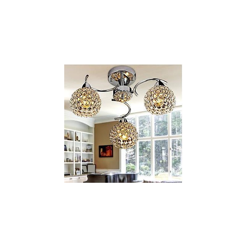 Dome Light de cristal moderno Absorver Dome Light Refeições Lustre Droplight Sentado