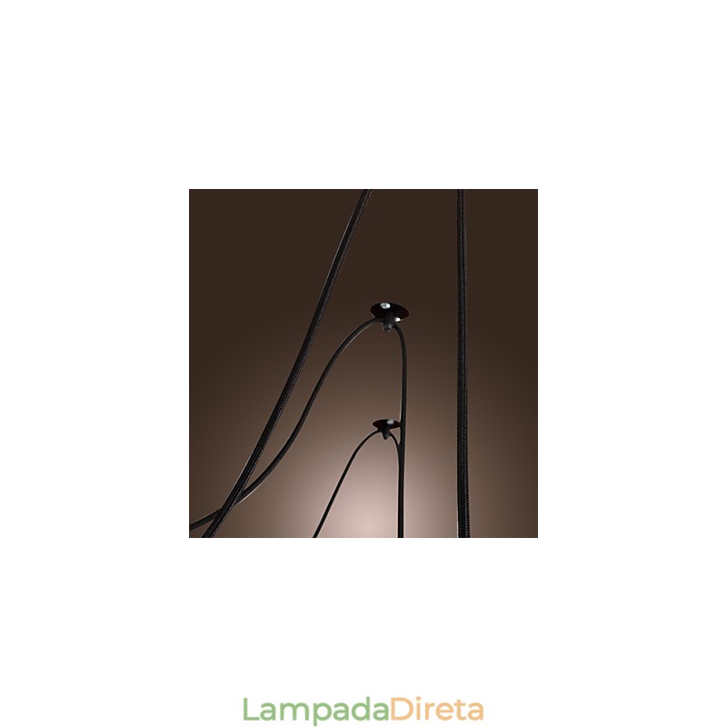 Lustre Vintage Design Lâmpadas Incluídas Living 10 Luzes Pendente Luz