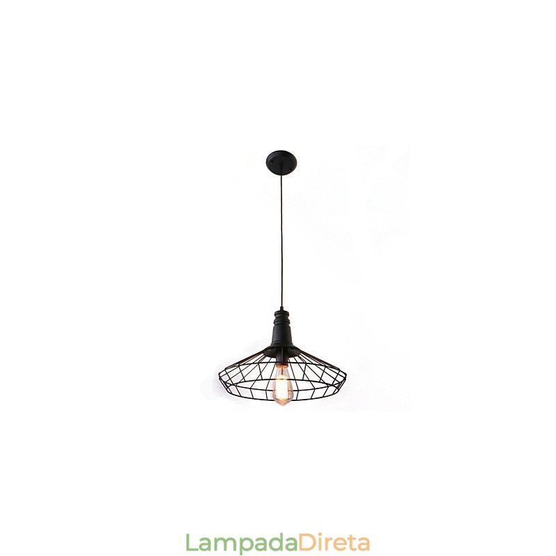 Rústico Lodge Retro Country Mini Estilo Pintura Metal Pendente Luz Garagem
