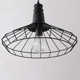 Rústico Lodge Retro Country Mini Estilo Pintura Metal Pendente Luz Garagem