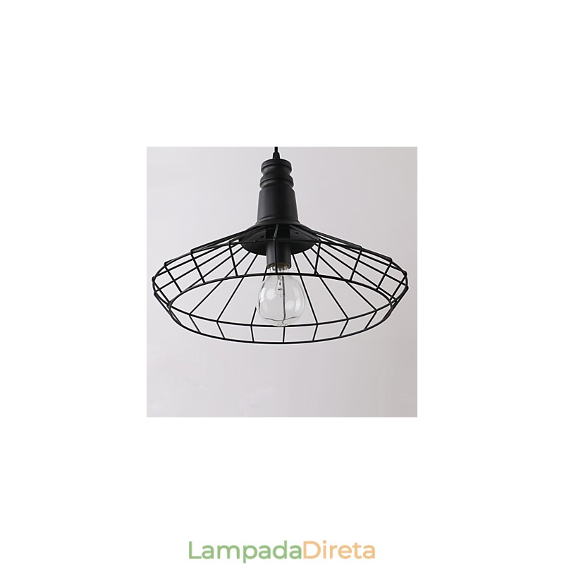 Rústico Lodge Retro Country Mini Estilo Pintura Metal Pendente Luz Garagem