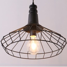 Rústico Lodge Retro Country Mini Estilo Pintura Metal Pendente Luz Garagem