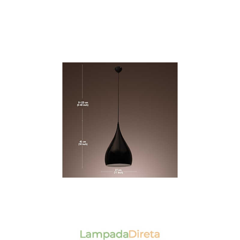 Mini Estilo Pendente Luz Moderna Contemporânea Retro Tigela