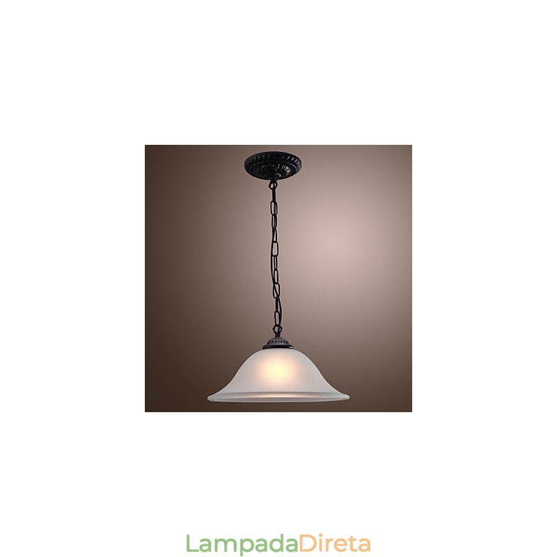 Luminária pendente estilo mini tigela clássica tradicional em bronze