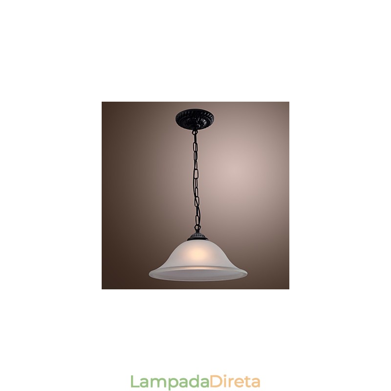 Luminária pendente estilo mini tigela clássica tradicional em bronze