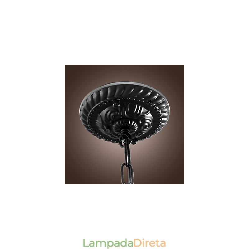 Luminária pendente estilo mini tigela clássica tradicional em bronze
