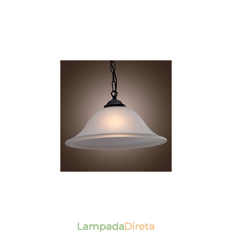 Luminária pendente estilo mini tigela clássica tradicional em bronze