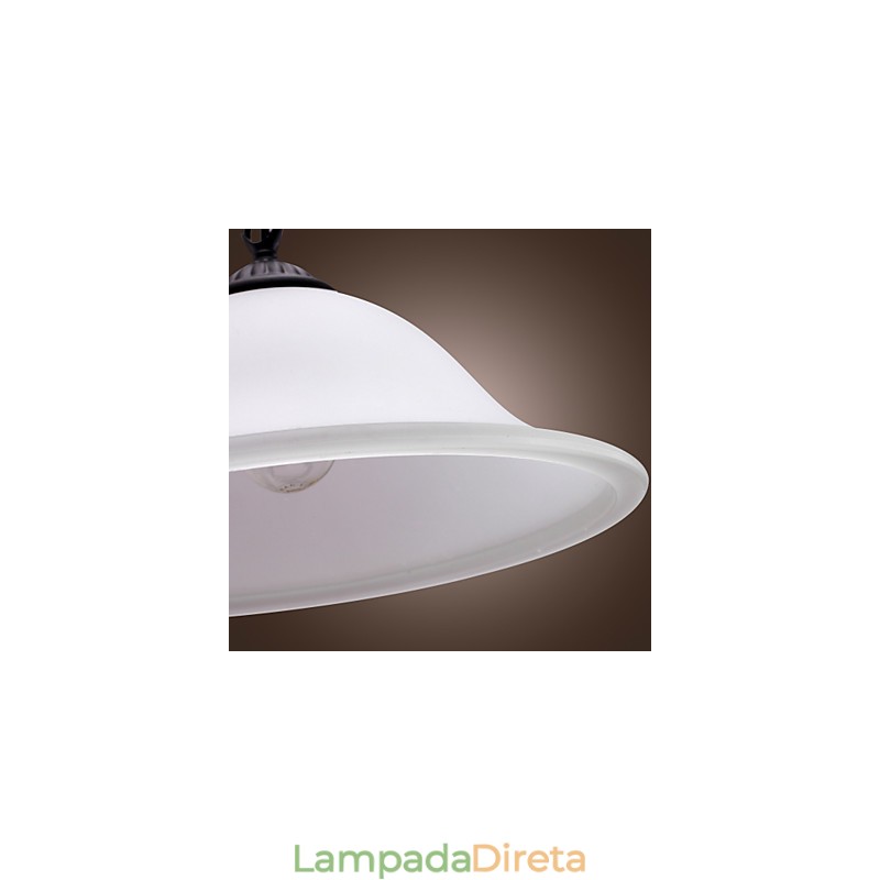 Luminária pendente estilo mini tigela clássica tradicional em bronze