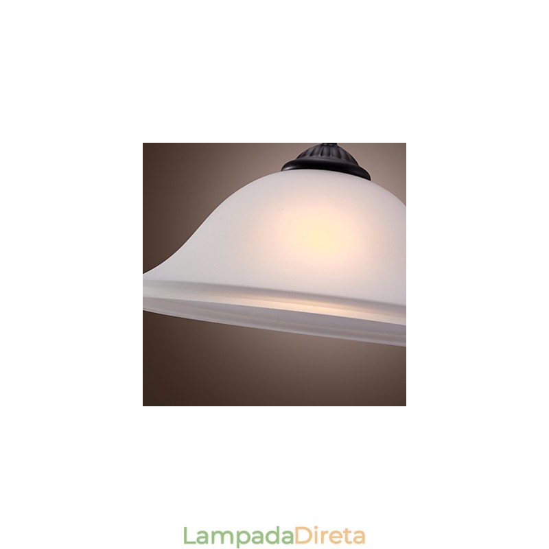 Luminária pendente estilo mini tigela clássica tradicional em bronze