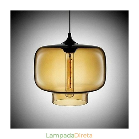Garrafa Design Pendente 1 Luz Conciso Ferro Pintura Garrafa Design Pendente 1 Luz Conciso Ferro Pintura