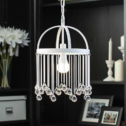 Moderno Contemporâneo Tradicional Clássico Cristal Mini Estilo Pintura Metal Pendente Luz