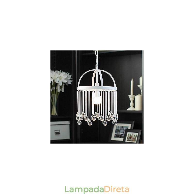 Moderno Contemporâneo Tradicional Clássico Cristal Mini Estilo Pintura Metal Pendente Luz
