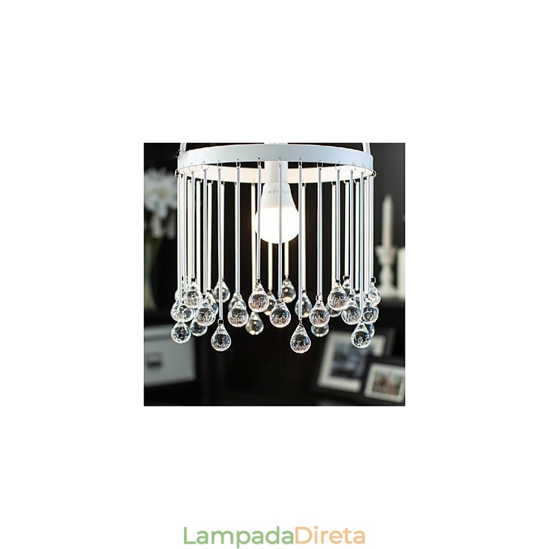 Moderno Contemporâneo Tradicional Clássico Cristal Mini Estilo Pintura Metal Pendente Luz