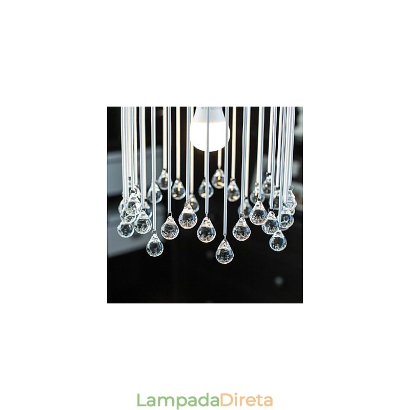 Moderno Contemporâneo Tradicional Clássico Cristal Mini Estilo Pintura Metal Pendente Luz