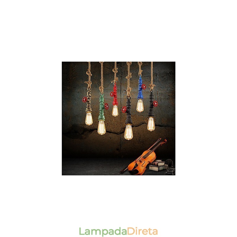 Luminária americana retrô Industrial Wind