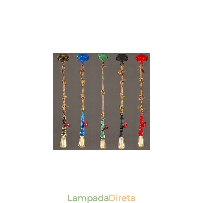 Luminária americana retrô Industrial Wind