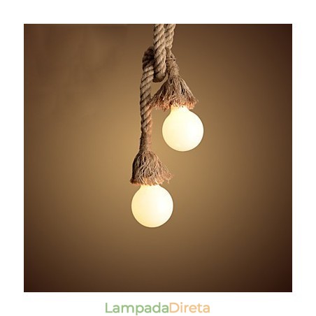 Luzes pendentes estilo mini garagem retrô tecido Luzes pendentes estilo mini garagem retrô tecido