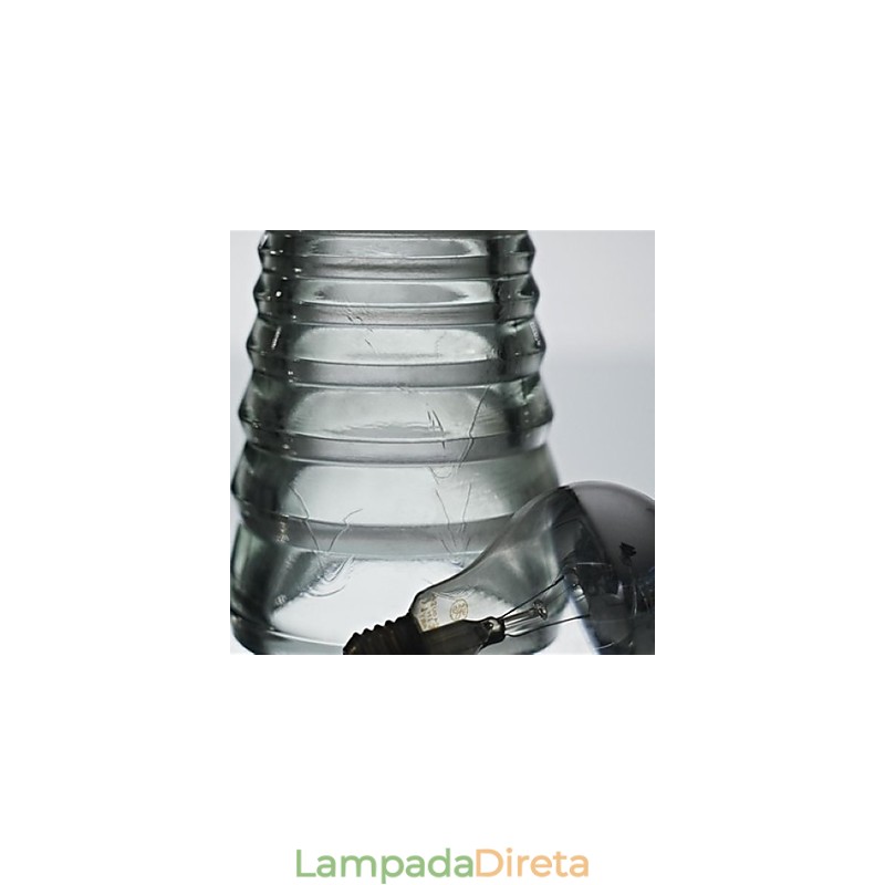 Luminária pendente de vidro contemporânea moderna
