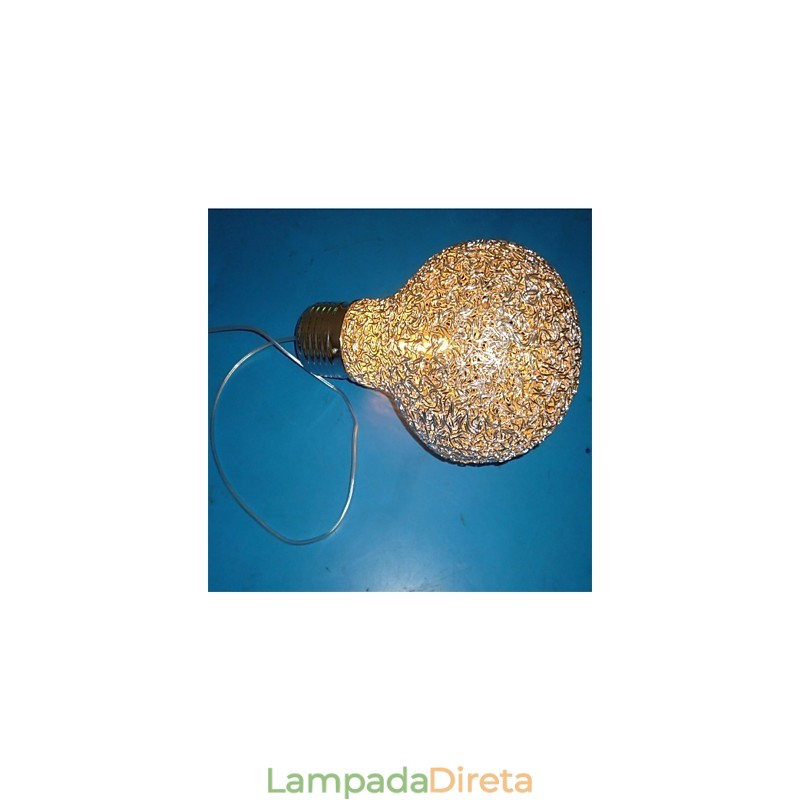 Lustre de fio de alumínio estilo country americano