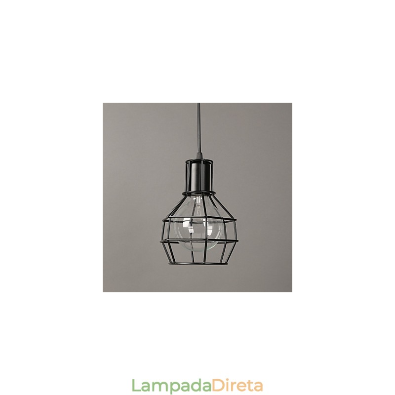 Luminária pendente moderna de malha de metal Luminárias pendentes simples Luminária pendente de café