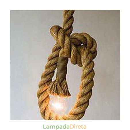 Luminária pendente 1 luz estilo country americano retrô originalidade lâmpada metal