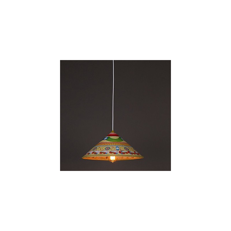 Moderno Chapéu de Chá Lustre Lustre Lustre Chapéus de Bambu