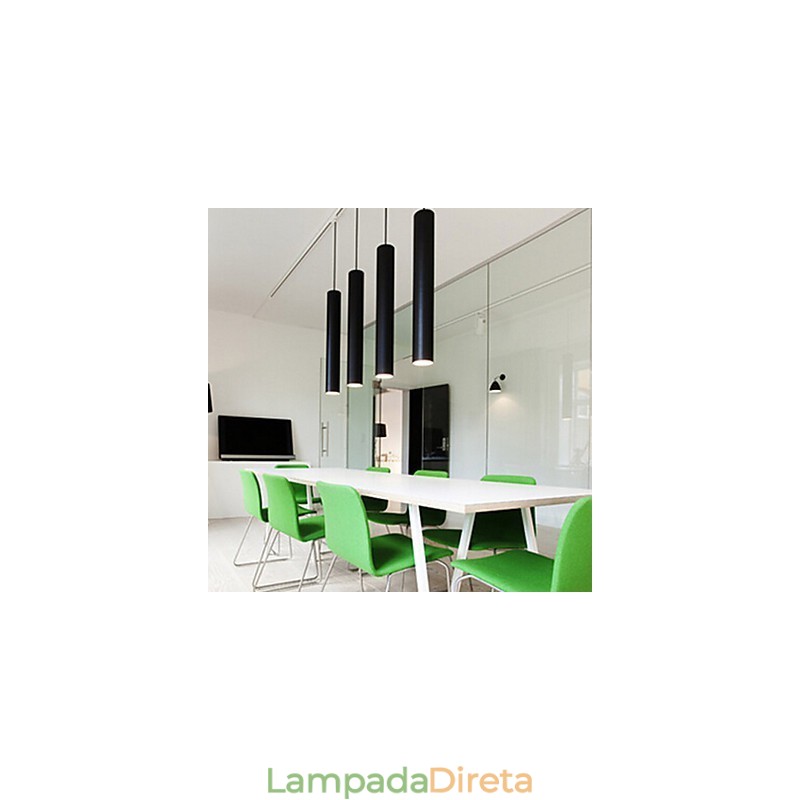 Luminária pendente 1 luz estilo norte europeu lâmpada concisa metal