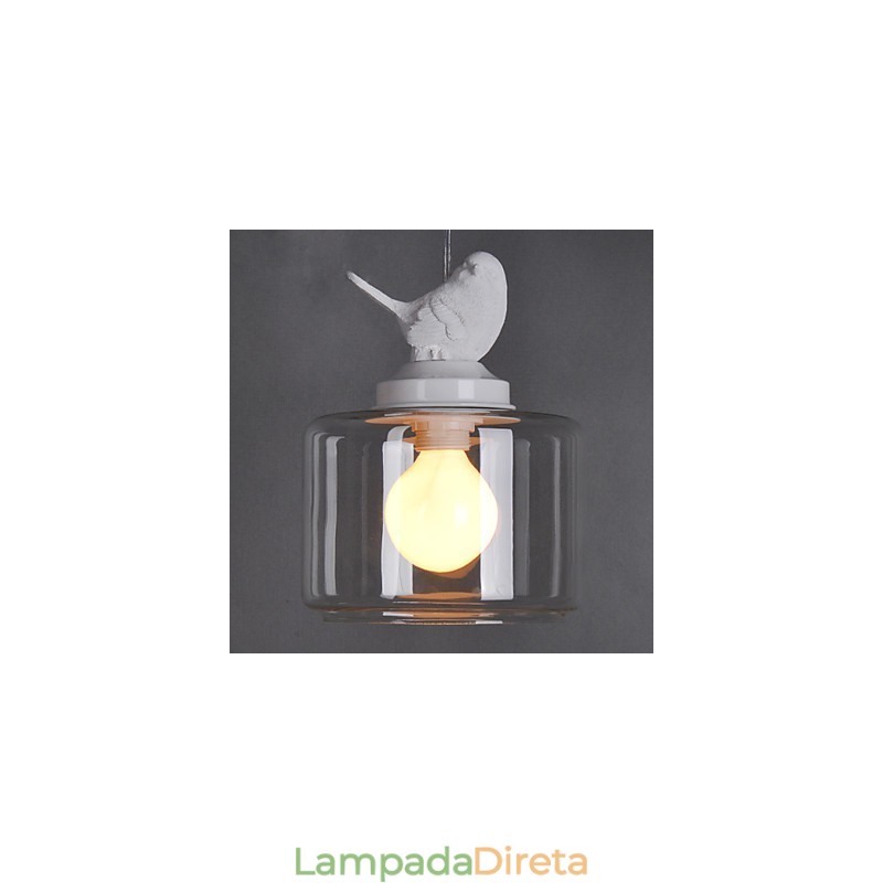Luminária pendente de vidro moderna Luminária pendente simples Luminária pendente de café
